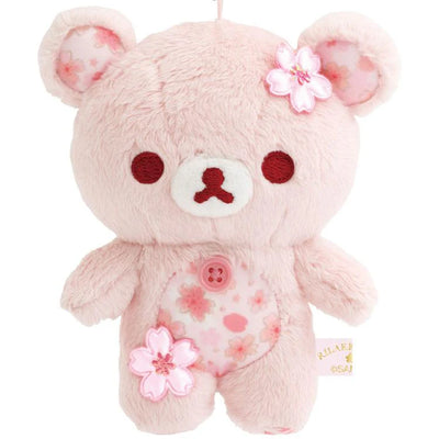 Korilakkuma 13 cm Plush Keychain - Sakura Cherry Blossom - Korilakkuma