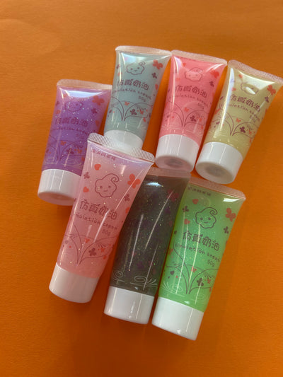 Kawaii Garage/Faulty Sale 🧡👑 1x glitter deco den in tube zonder spuitmondje (#98)
