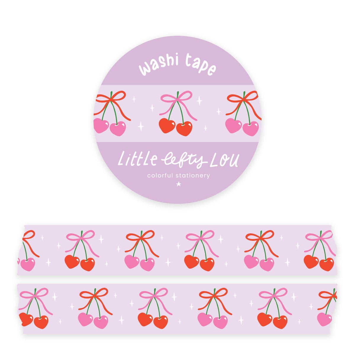 Washi Tape - Cherry Hearts