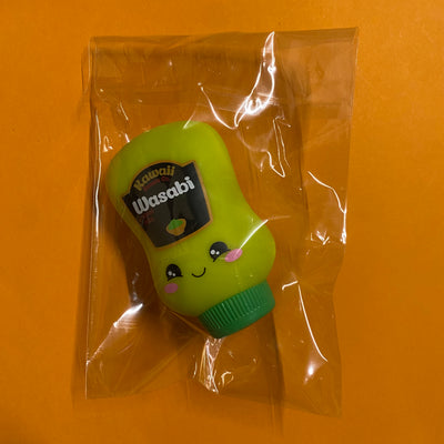 Kawaii Garage/Faulty Sale 🧡👑 FAULTY squeezy Sauce stress toy Wasabi (#48)
