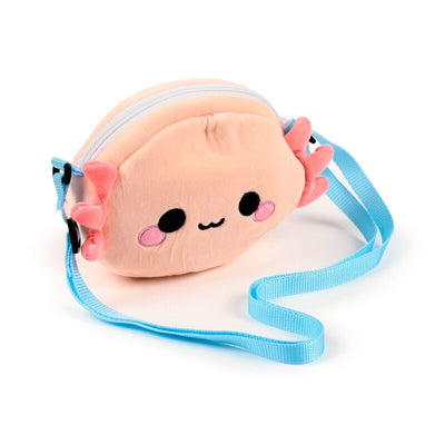 Adoramals Plush Crossbody Shoulder Bag - Axolotl