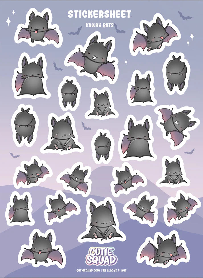Stickervel - Kawaii Bats - CutieSquad