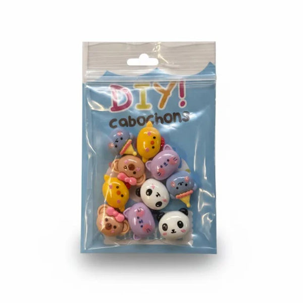 DIY Kawaii Cabochons - Small Animals Party - zakje 10 stuks