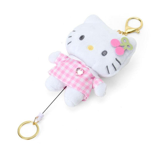 Sanrio Plush Key Holder Keychain - Hello Kitty Glitter Mermaid - Pink