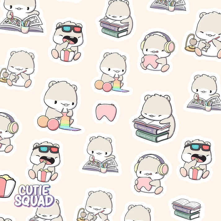 Stickervel - Hamster Hobbies - CutieSquad
