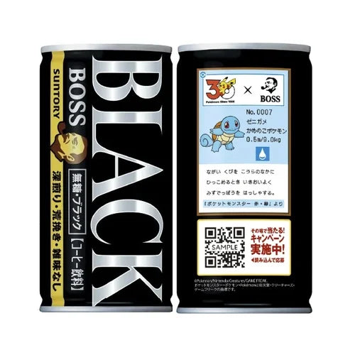 Suntory Boss Coffee Can Pokémon edition - Black