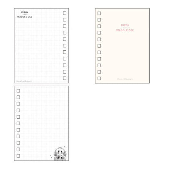 Notizbuch mit Ringbuch – Kirby und Waddle Dee – Freunde