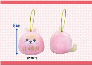 Amuse Daruma Plush Pink Shiba