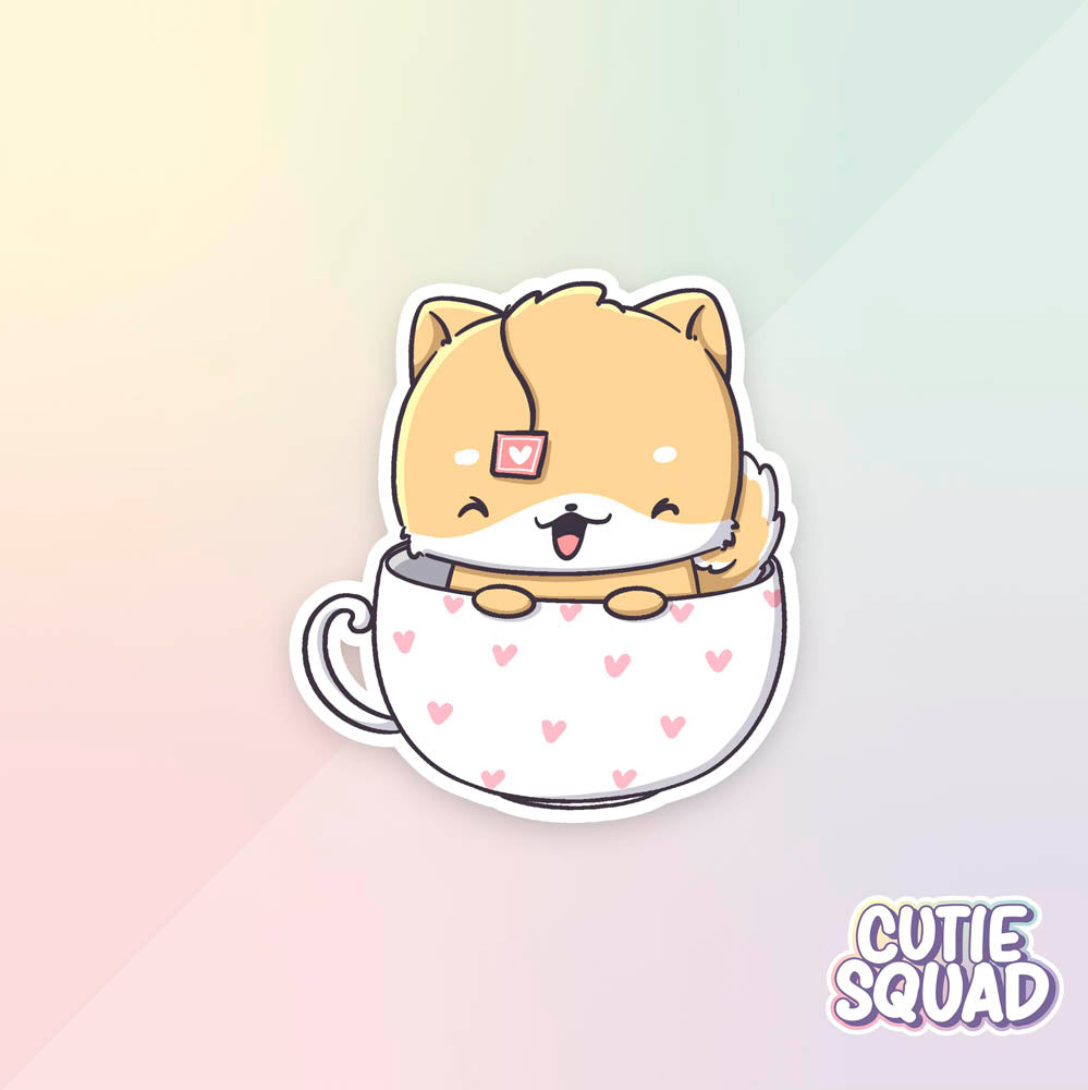 Stickerset - Shiba High Tea - CutieSquad