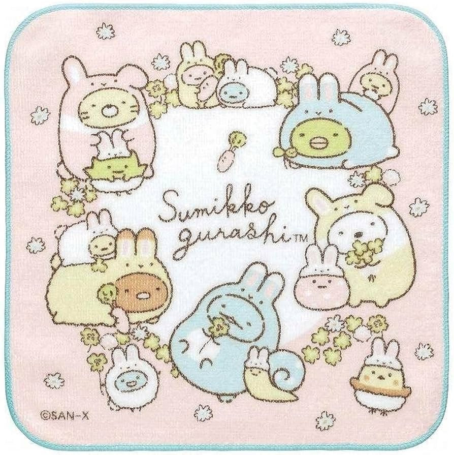 Mini Handdoekje 21 x 21 cm - Sumikko Gurashi cosplay bunny