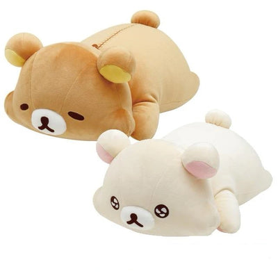 Rilakkuma Puffy Cheek Hugging Plush – Full of Strawberry Day
