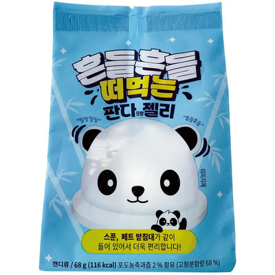 Grape/Coconut Pudding Jelly Panda Shape