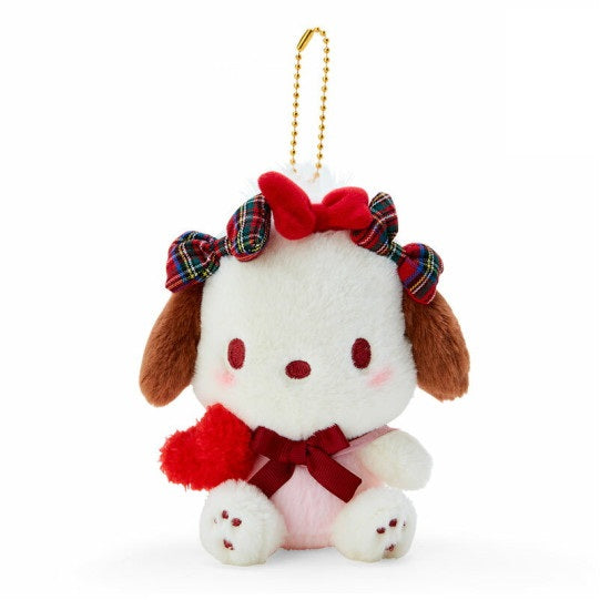 Sanrio Keychain Plush Ribbon Love - Pochacco