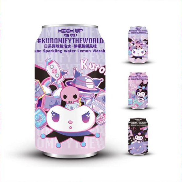 Kuromi Japanese Sparkling Water - Lemon Warabi Mochi Flavour