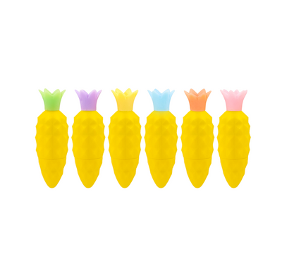 Sweet Pineapple Mini Markers - 6 Stuks