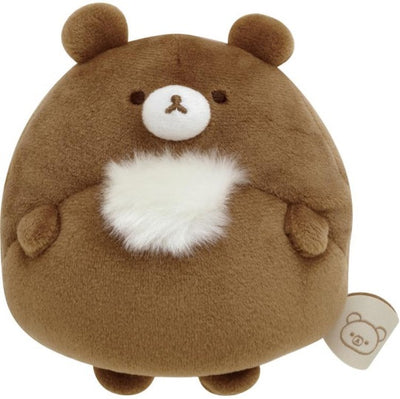 San-X Small Round Belly Plush - Rilakkuma - Chairoikoguma