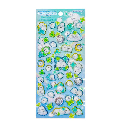 Puffy Glitter Stickervel - Pompon Shimaenaga