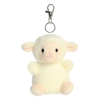 Woolly Lamb Palm Pal Clip-On Keychain - 10 cm