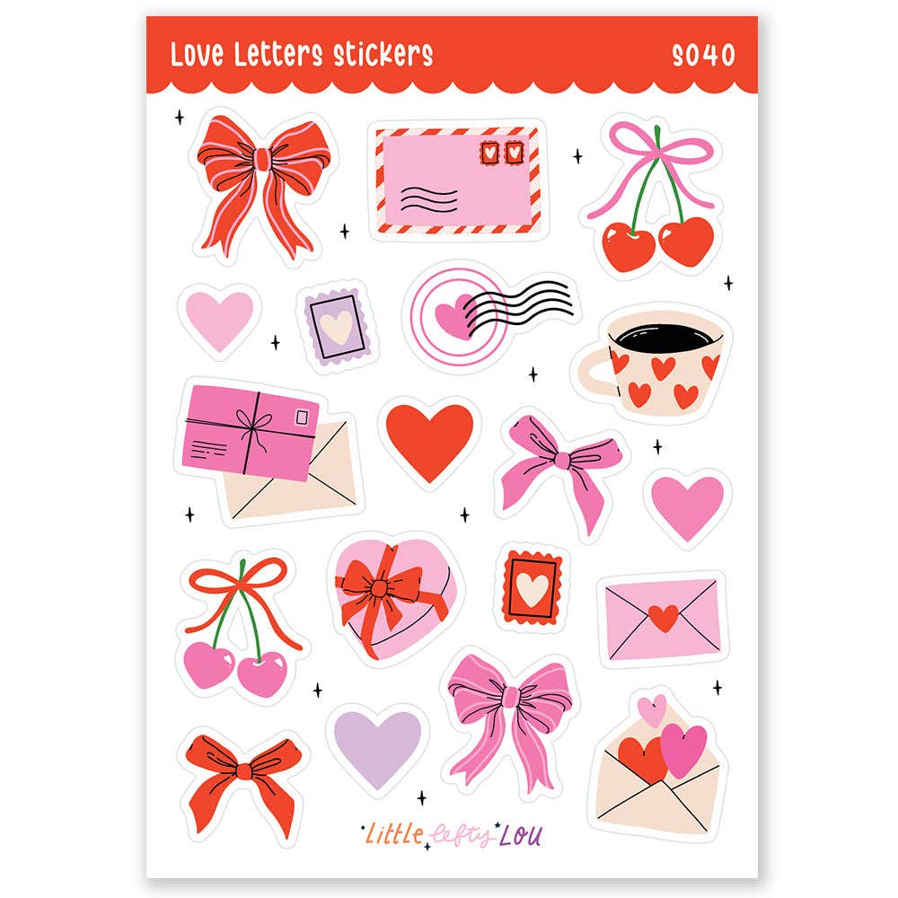 Stickervel Love Letters