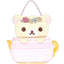 San- X Rilakkuma Flower Tea Time - Hanging Storage Pouch