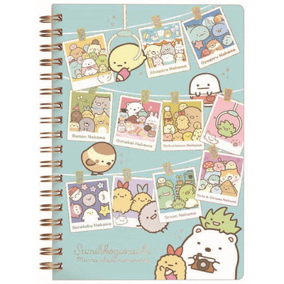 Sumikkogurashi Notebook met Ringband - Everyone Gathers - Polaroids