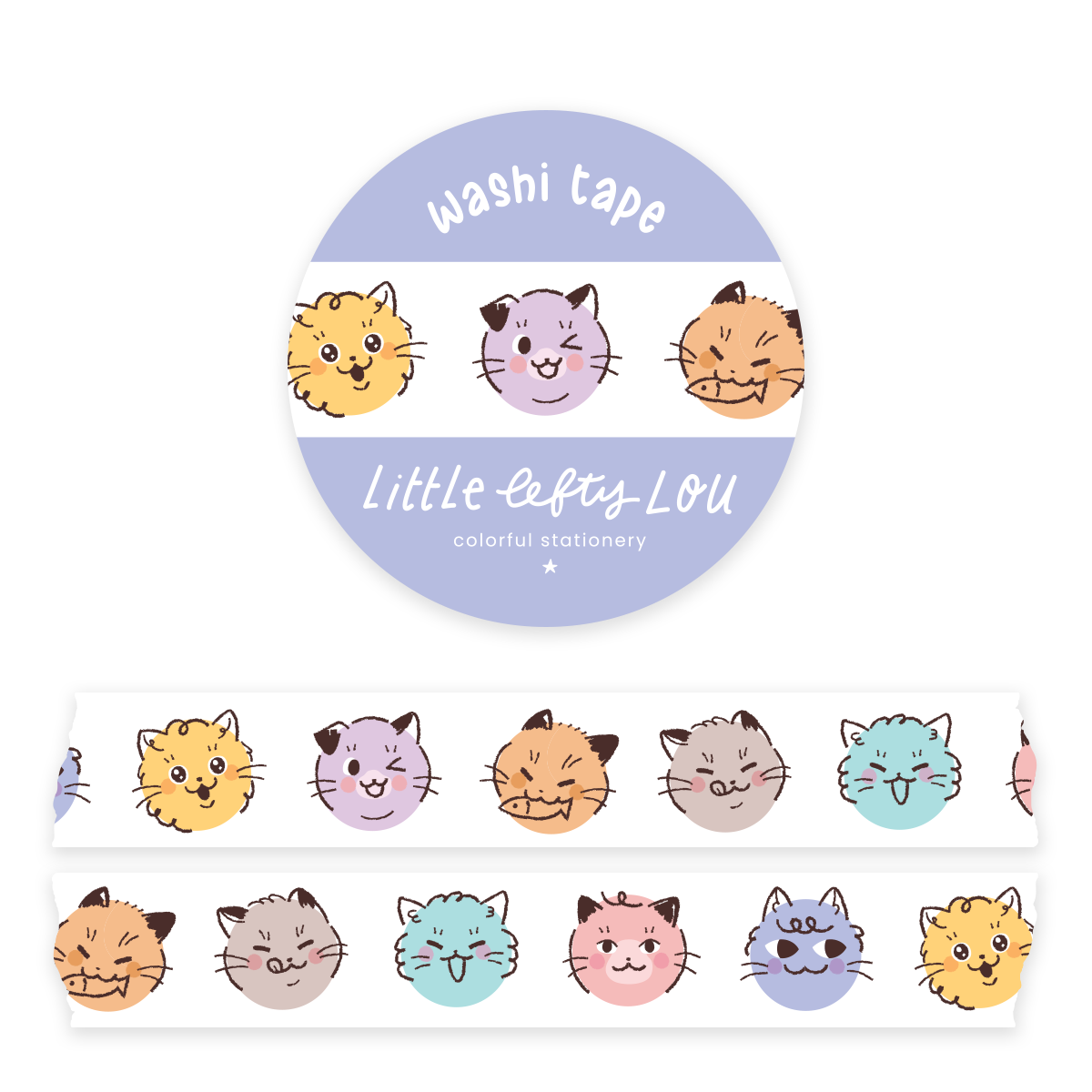 Washi Tape - Kitty Dots - Little Lefty Lou
