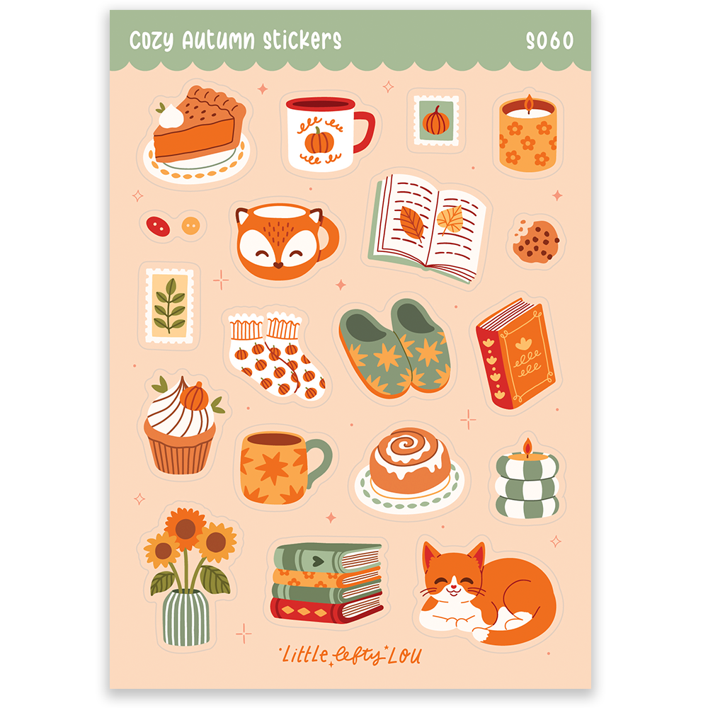 Stickervel A6 Cosy Fall - Little Lefty Lou