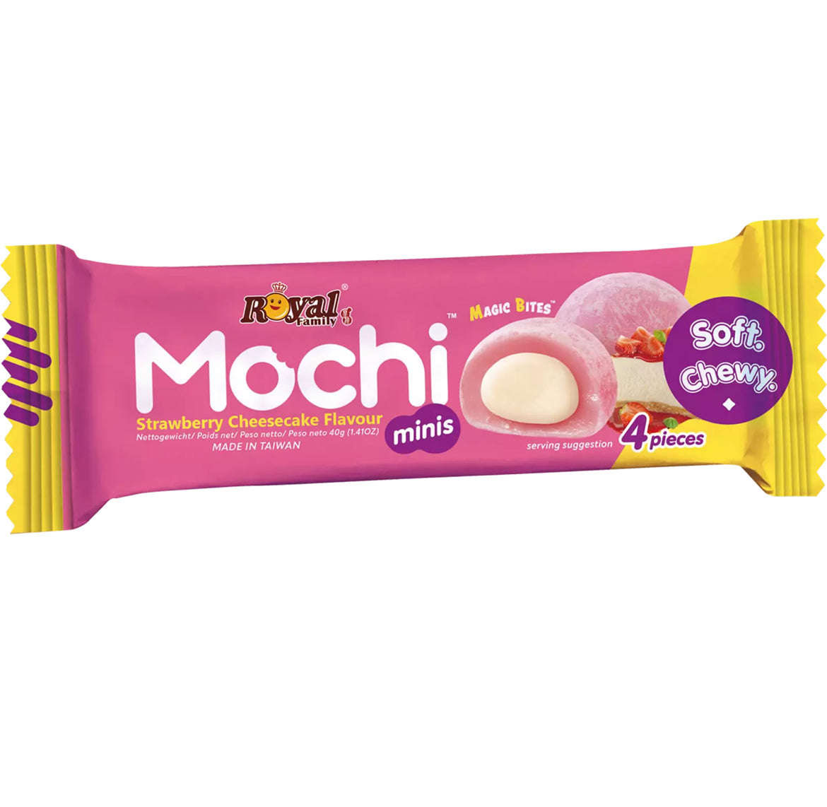Mochi mini snackpack - Strawberry Cheese Cake (4 mini mochi’s)