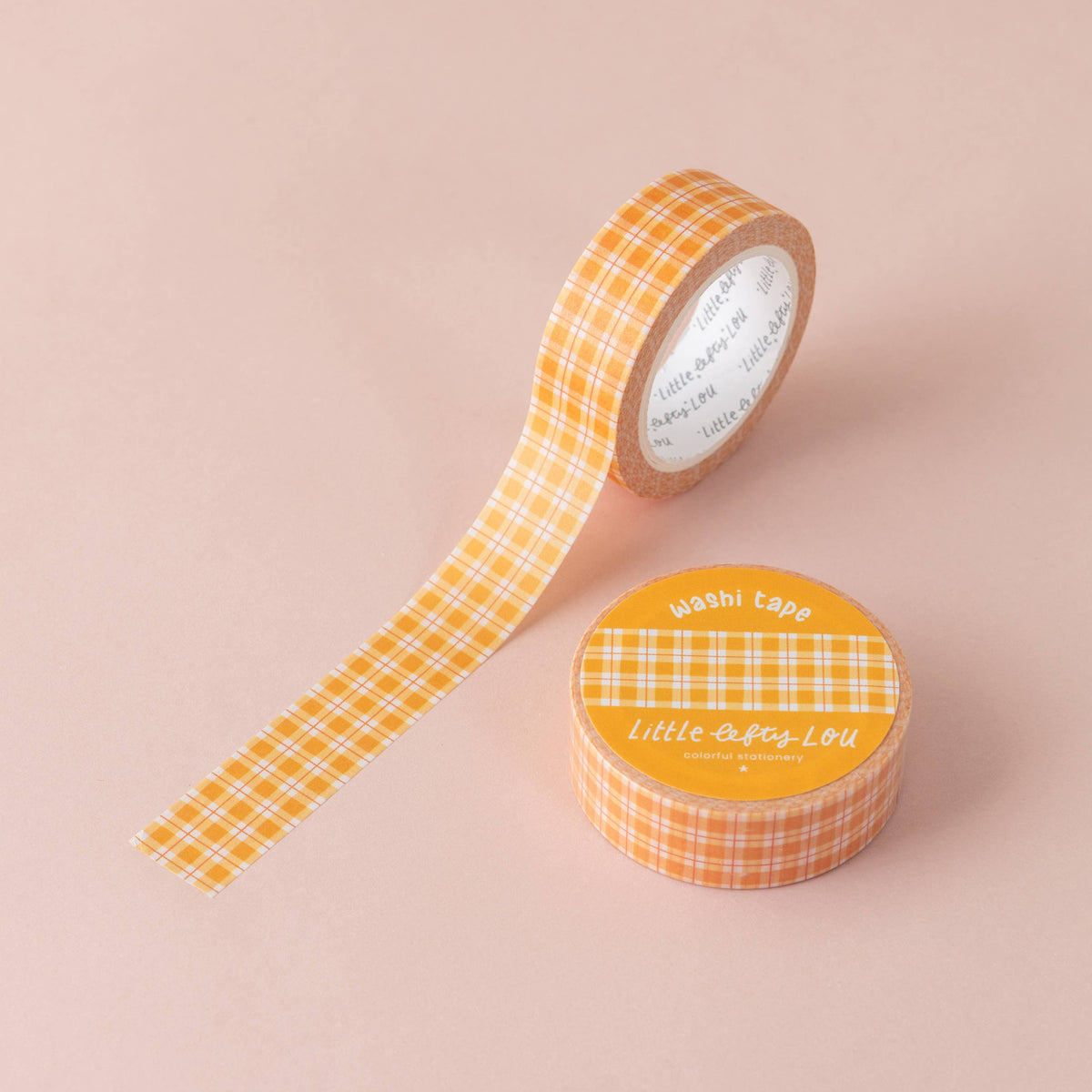 Washi Tape - Yellow Plaid - Little Lefty Lou