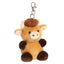 Hubert Highland Cow Palm Pal Clip-On Keychain - 10 cm