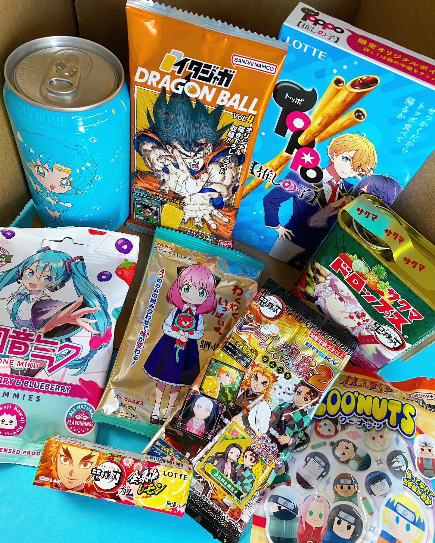 Anime Themed Snack Bundle 🌸 9 items