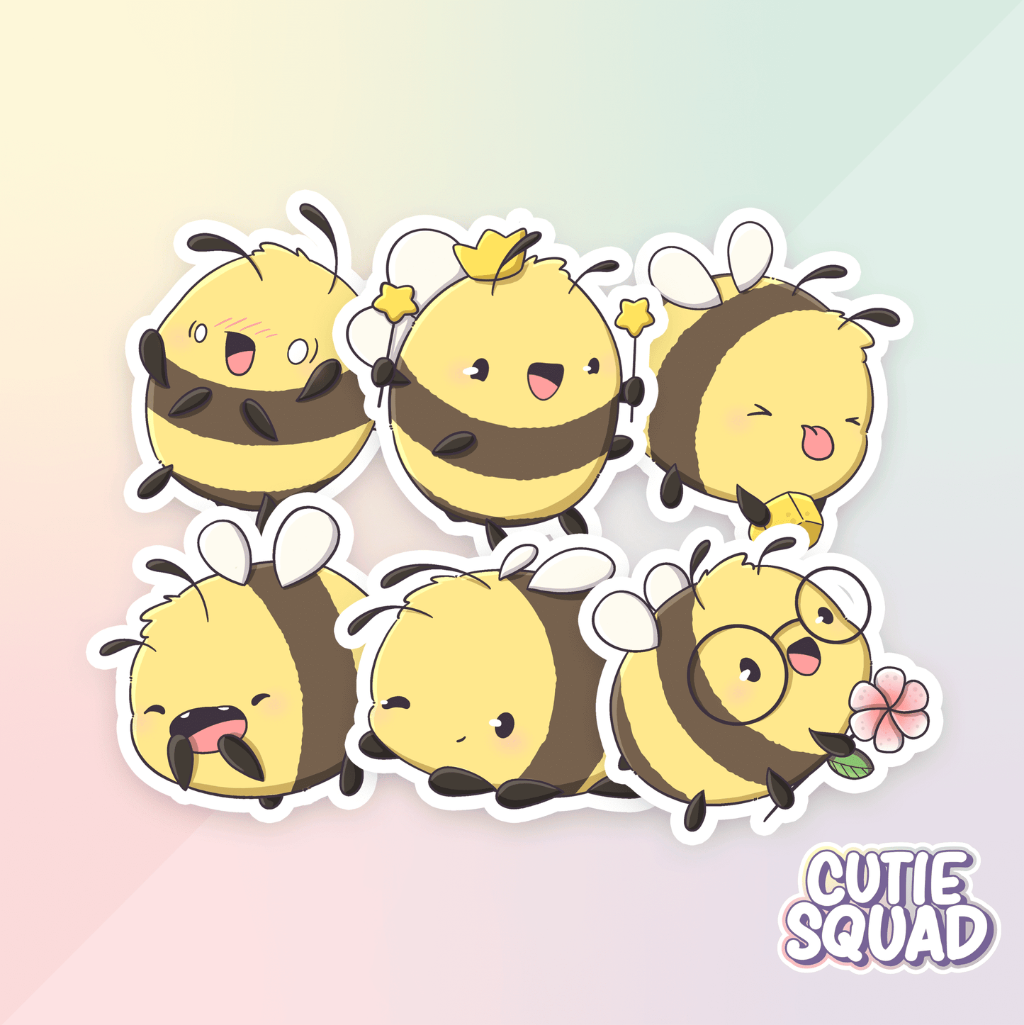 Stickerset - Busy Bees - CutieSquad