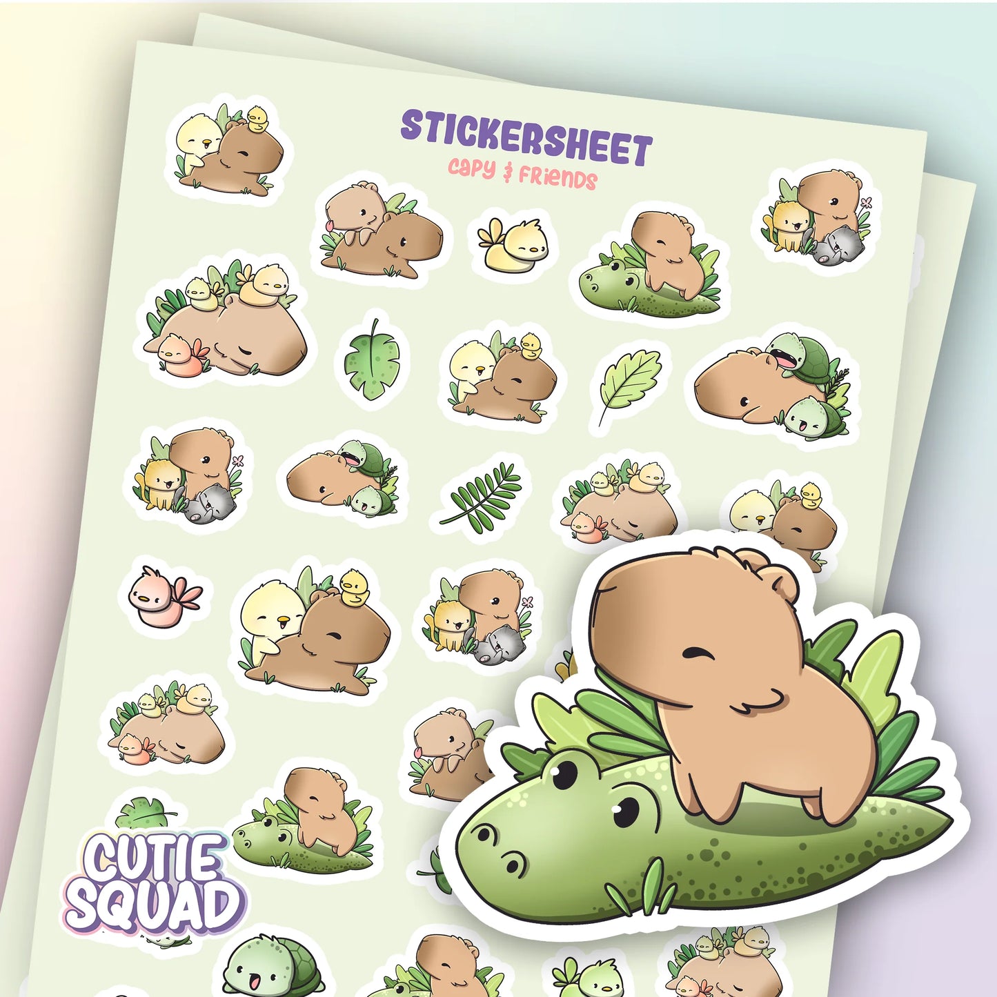 Stickervel - Capy & Friends - CutieSquad