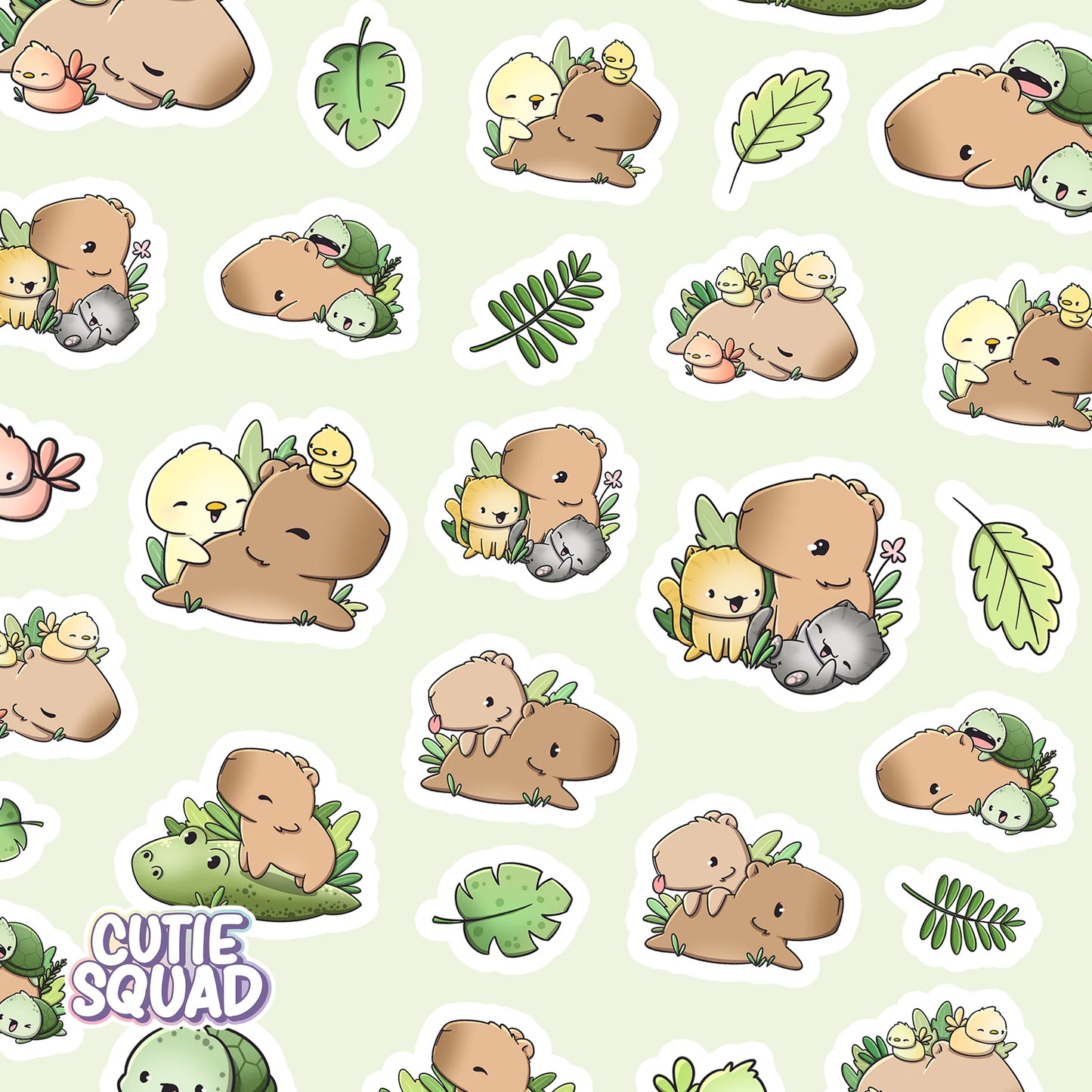 Stickervel - Capy & Friends - CutieSquad