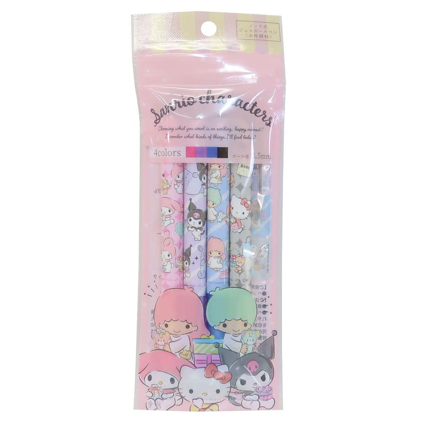 Sanrio Characters Gelpen - 4 pcs/colours - Roze thema