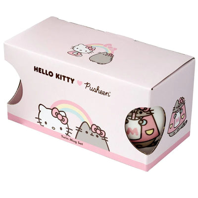 Set van twee mokken - Hello Kitty & Pusheen