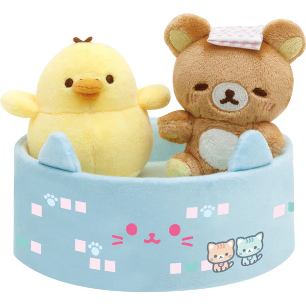 Rilakkuma Plush Set - Cat Public Bathhouse