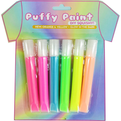 MostCutest.nl DIY Squishy Puffy Paint 6 kleuren - Neon Rainbow