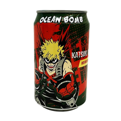 Ocean Bomb My Hero Academia Sparkling Water - Red Grape Flavour