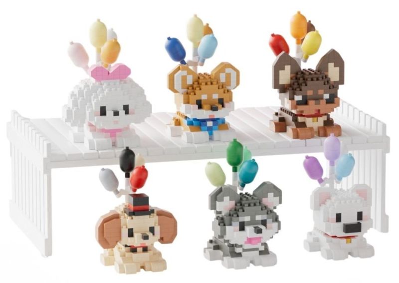 Mini Bricks - Dogs and Balloons - Kies je favoriet