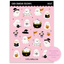 Stickervel A6 Pink Cute Ghosts- Little Lefty Lou