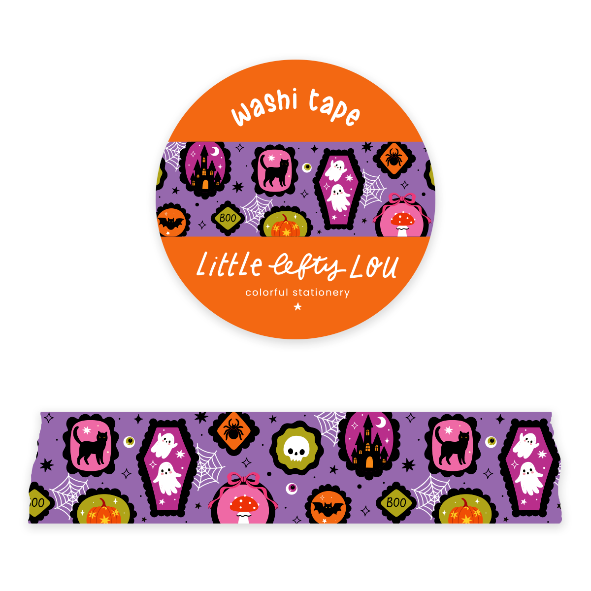 Washi Tape - Halloween Picture Frames - Little Lefty Lou