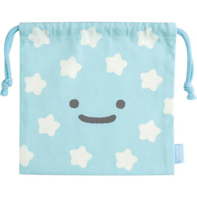 Drawstring Bag - Sumikko Gurashi Shirokuma´s Hometown Theme - Furoshiki Blue