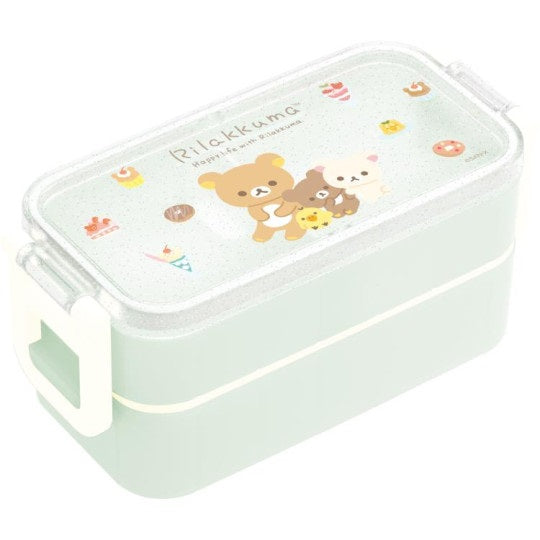 Lunchbox 2 layer - Rilakkuma - Met Chopsticks