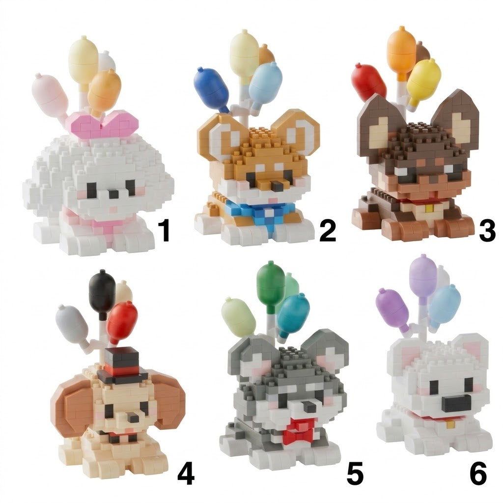 Mini Bricks - Dogs and Balloons - Kies je favoriet