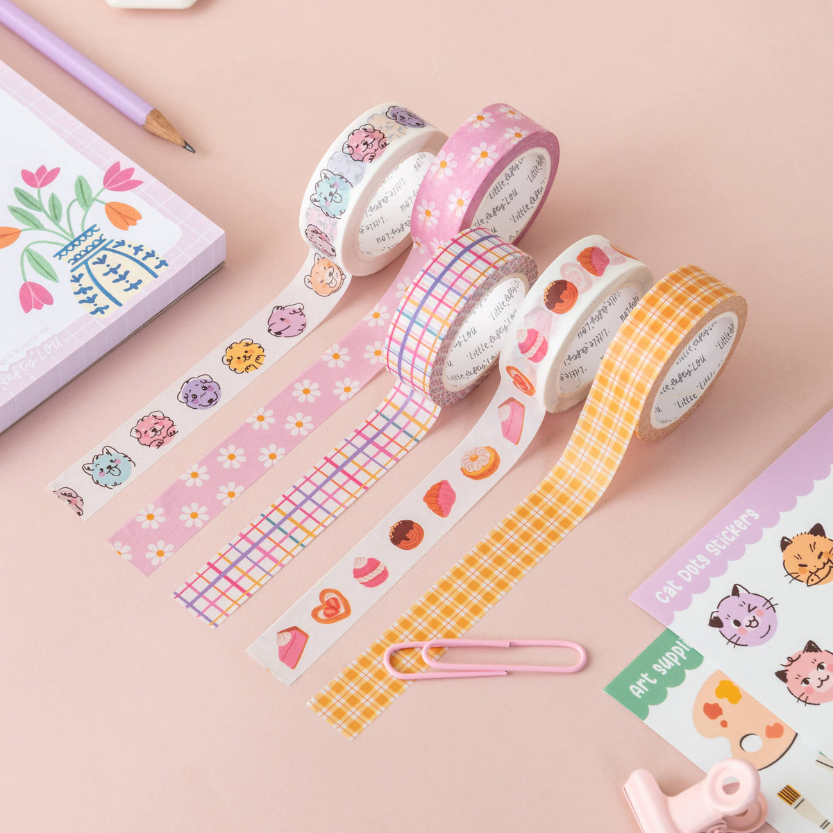 Washi Tape - Yellow Plaid - Little Lefty Lou