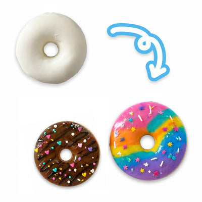 Deco Squishy Round Glazed XL Donut - DIY Squishy