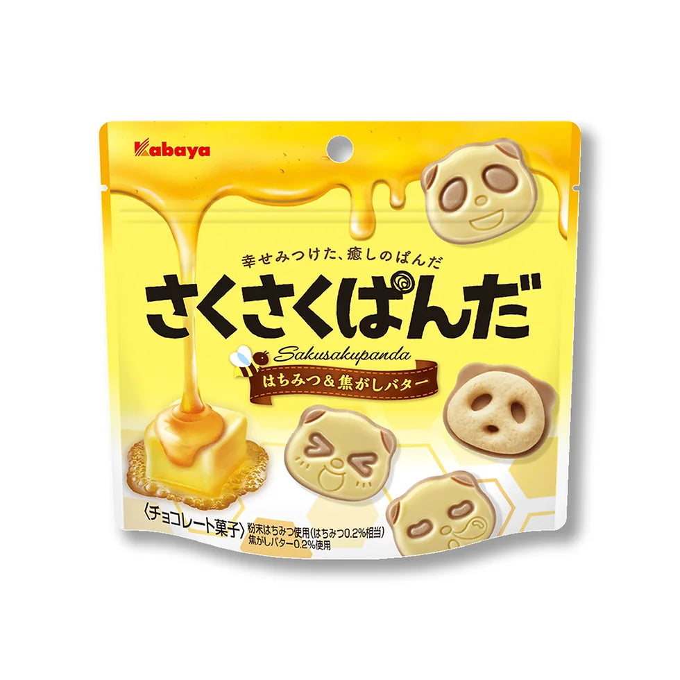 Kabaya Saku Saku Panda Cookies - Honey & Grilled Butter