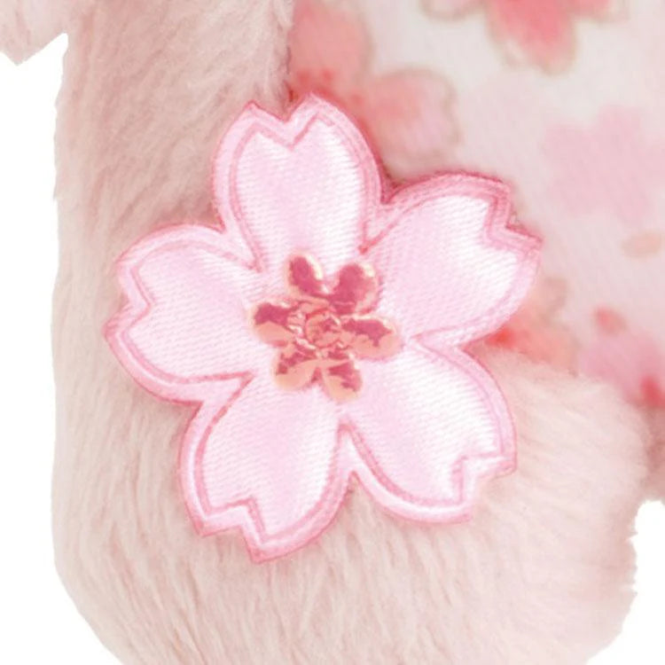 Korilakkuma 13 cm Plush Keychain - Sakura Cherry Blossom - Korilakkuma