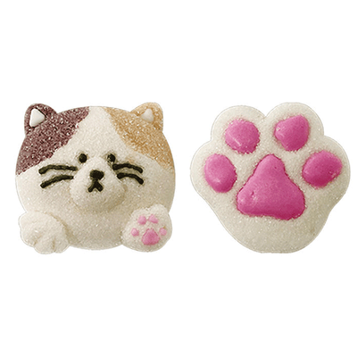 Floating Cat & Paw Marshmallow - Uitdeelverpakking